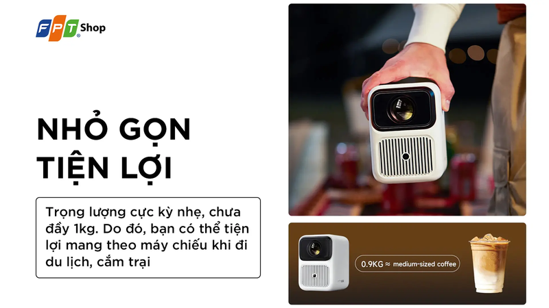 Thiết kế nhỏ gọn, dễ mang theo