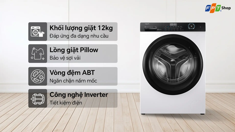 AQUA Inverter 12kg AW12-BP4959U1K(W)