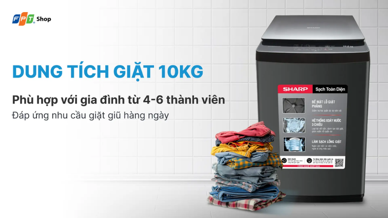 Mua máy giặt khoảng 9-10 kg ở đâu uy tín 1