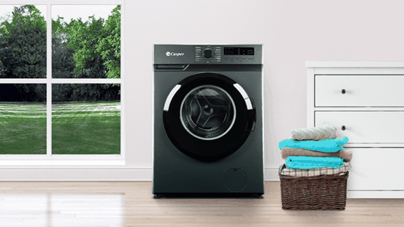 Máy giặt cửa trước Casper Inverter 9.0 Kg WF-9VG1.