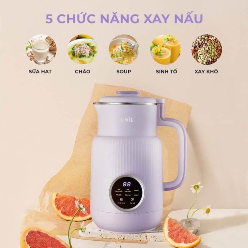 Máy làm sữa hạt Unie UMB08 thiết kế nhỏ gọn