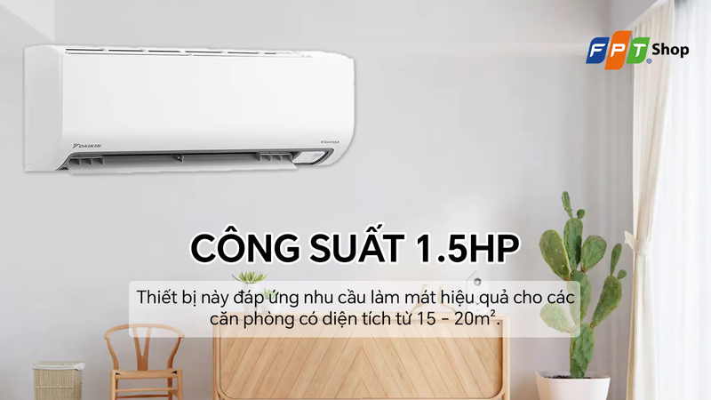 Máy lạnh Daikin Inverter 1.5 HP ATKB35ZVMV