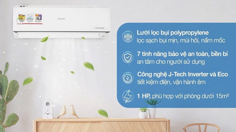 Máy lạnh mang lại không gian mát mẻ
