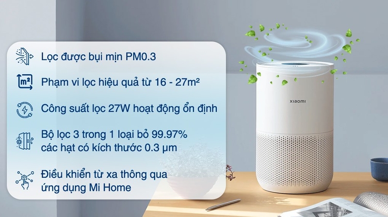 may loc khong khi xiaomi smart air purifier 4 compact
