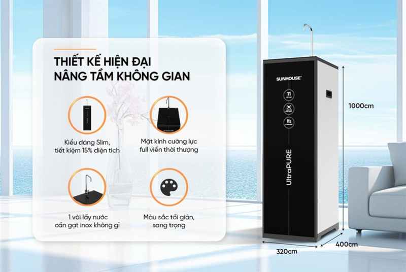 Thiết kế máy lọc nước hiện đại