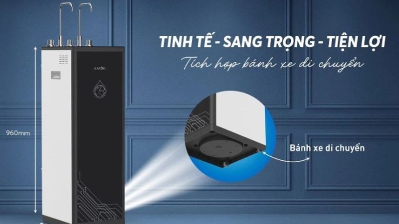 Máy lọc nước nóng lạnh RO Karofi 11 lõi KAD-D66