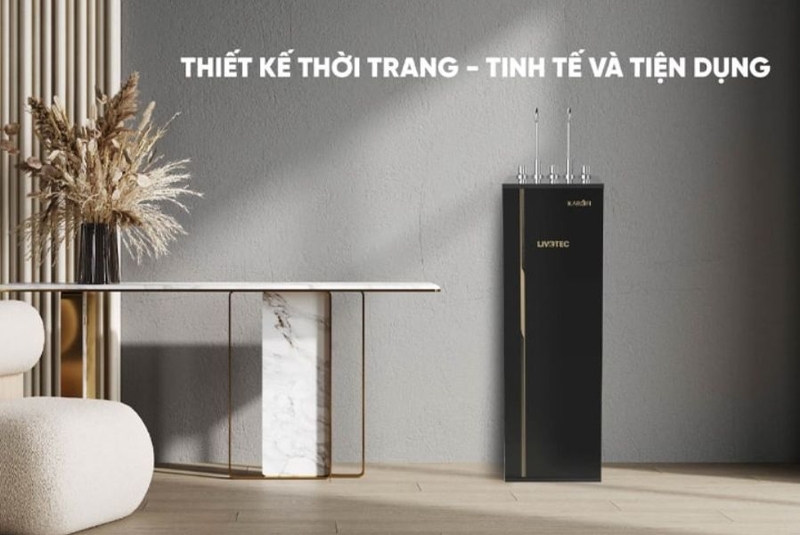 Máy lọc nước nóng lạnh KAROFI LIVOTEC 612 mang thiết kế hiện đại và tinh tế