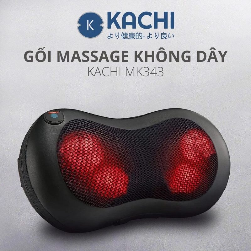 Gối massage hồng ngoại Kachi MK343