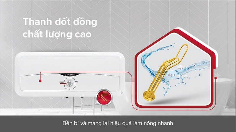 may nuoc nong gian tiep ariston 20 lit sl2 20 r 25 fe