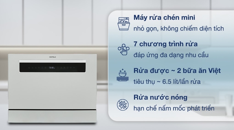 may rua bat mini 6 bo hafele hdw t50b