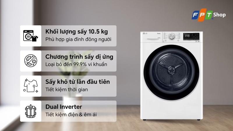 mua máy sấy quần áo lg ở đâu uy tín (ảnh 7)