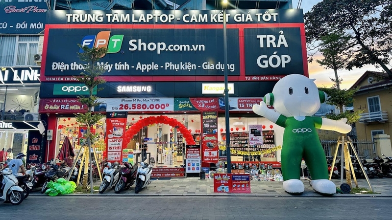FPT Shop hiện có 4 chi nhánh ở Huế