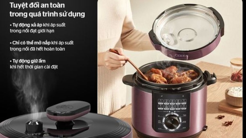 Nồi áp suất điện Sunhouse 6 lít SHD1657