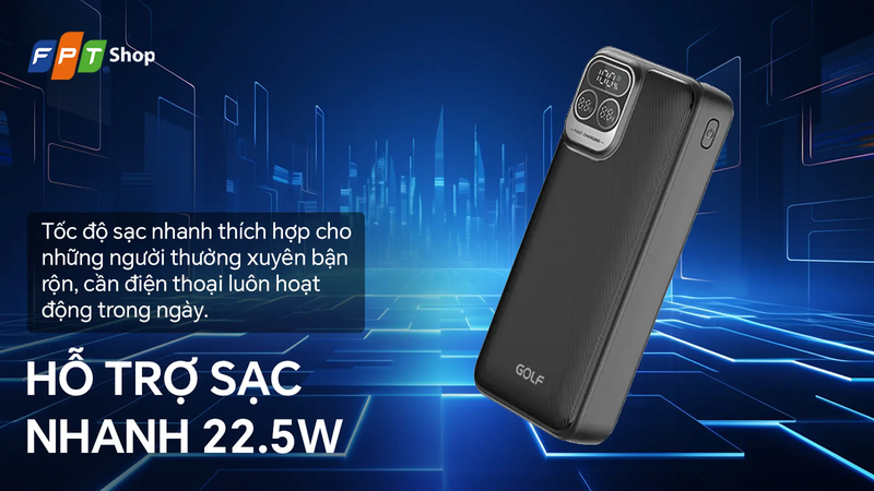 Các mức công suất sạc dự phòng