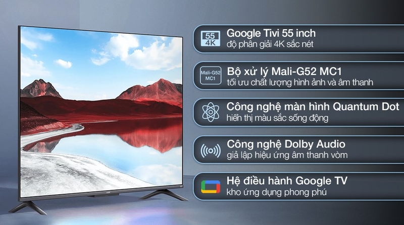 xiaomi google tivi qled 4k 55 inch