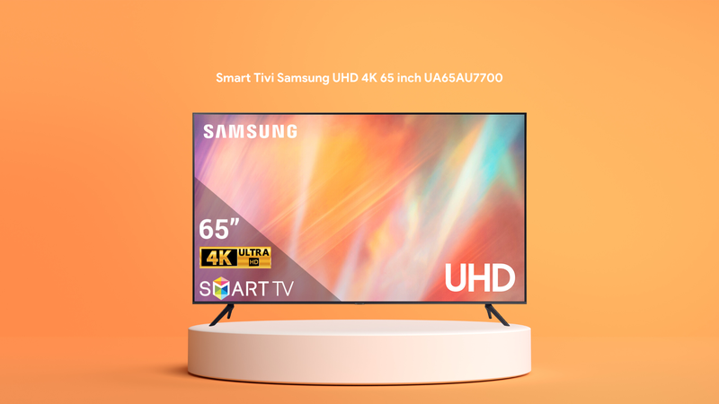 Smart Tivi Samsung UHD 4K 65 inch UA65AU7700