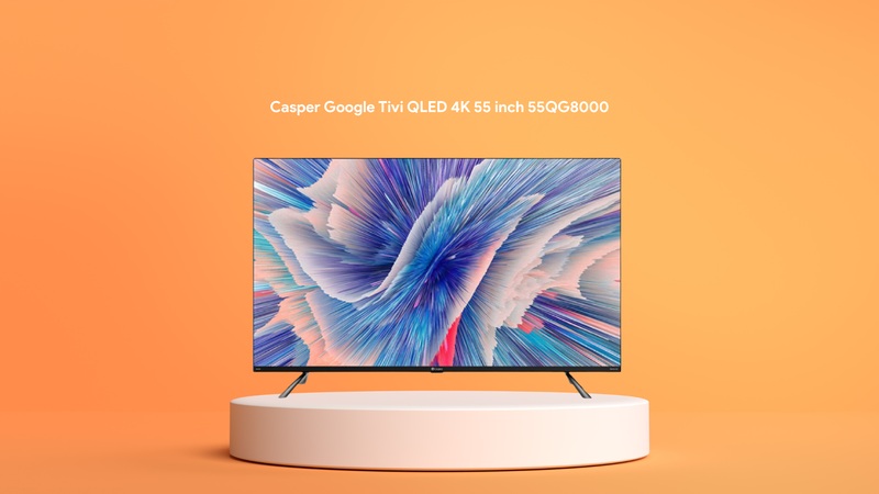 Casper Google Tivi QLED 4K 55 inch 55QG8000