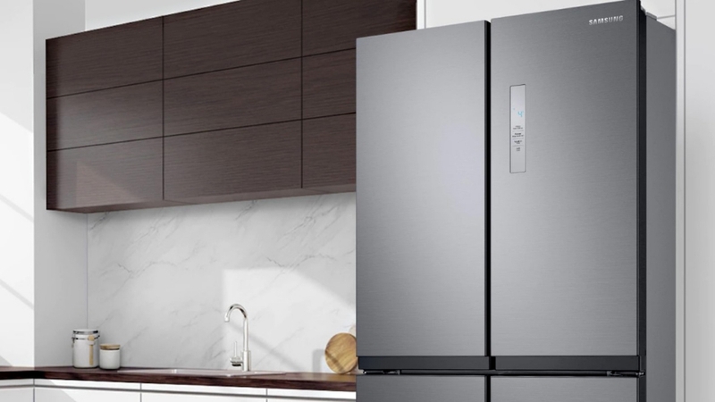 Samsung Inverter Multi Door RF48A4000B4/SV là mẫu tủ lạnh 4 cửa hiện đại