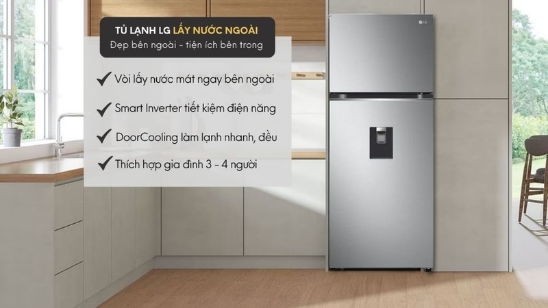 Tủ Lạnh LG Inverter 374L GN-D372PS