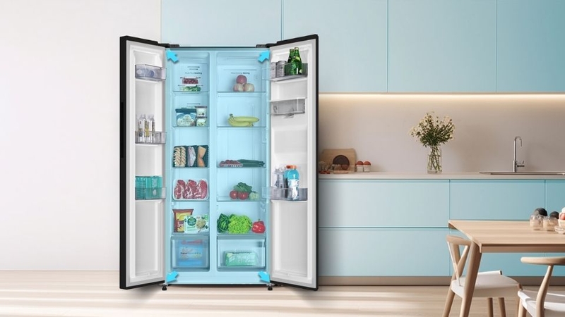 Tủ lạnh Casper SBS 495L INV RS-460PBW