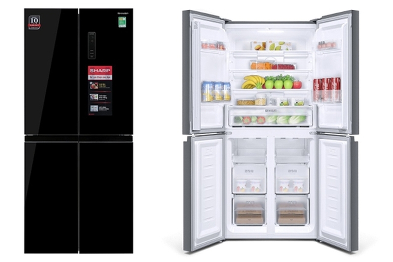 Tủ lạnh Sharp Inverter Multi Door 362 lít SJ-FX420VG-BK.