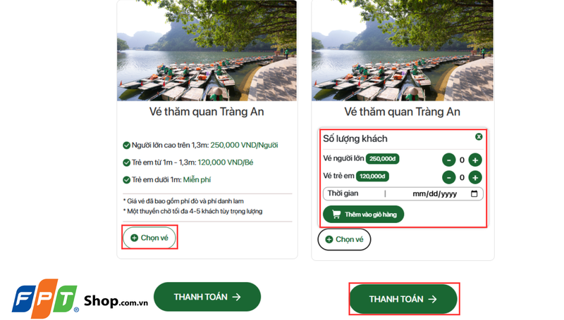 Chọn vé