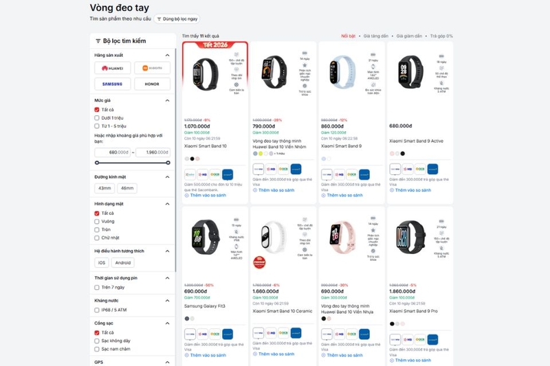 mua vòng đeo tay thông minh ở đâu uy tín (ảnh 5)