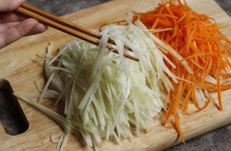 Mực khô xào su hào 4
