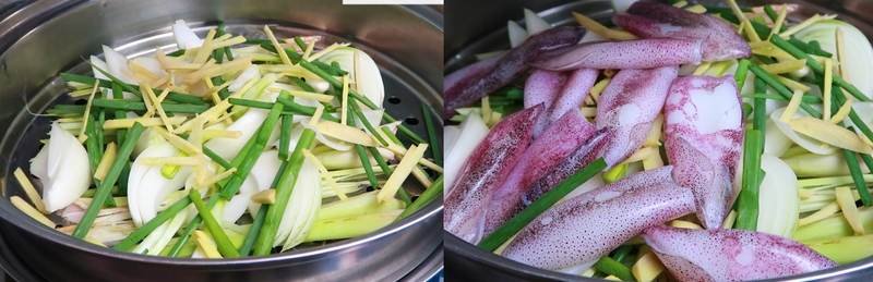 mực trứng hấp gừng hình 7