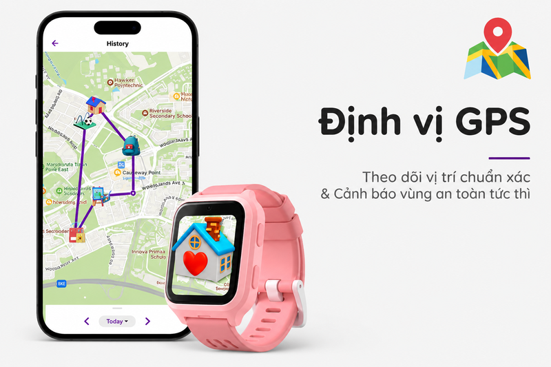 Đồng hồ định vị trẻ em Myfirst Fone M1 5