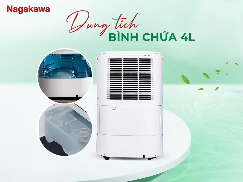 Máy hút ẩm lọc không khí 25 lít Nagakawa NAD8569 - hình 7