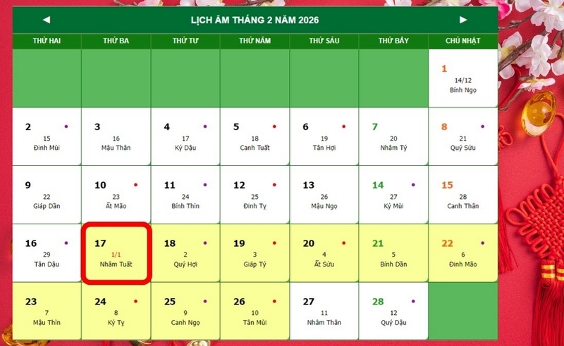 năm 2026 có 30 tết không ảnh 1