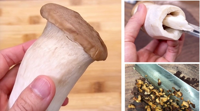 nấm đùi gà cuộn đậu hũ kho tiêu 2