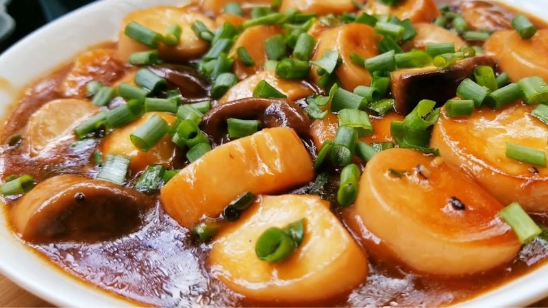nấm đùi gà kho xì dầu 6