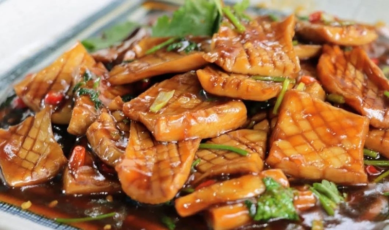 Nấm đùi gà sốt chua ngọt 5