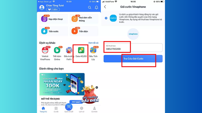 Cách tặng data cho thuê bao khác VNPT Money 1