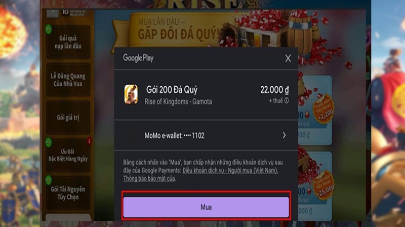 nạp game Rise of Kingdoms hình 14