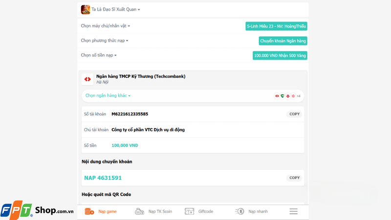 Mở ứng dụng ngân hàng trên điện thoại để chuyển khoản