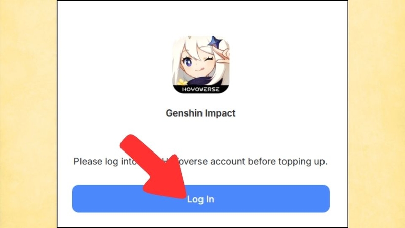 Nhấn chọn Đăng nhập (Log in)