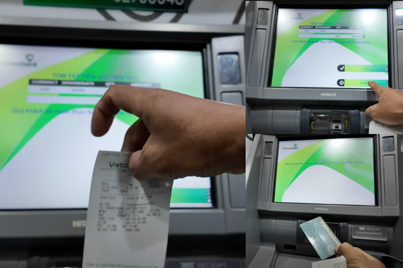 Nạp tiền vào tài khoản ngân hàng bằng cây ATM (5)