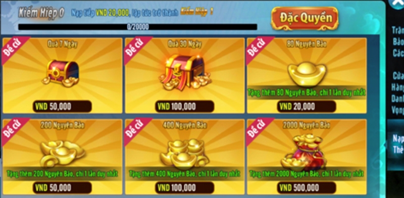 Nạp VlTKM trực tiếp 2