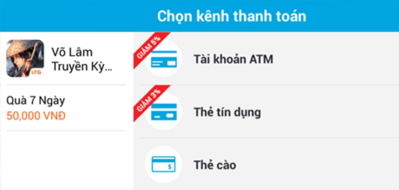 Nạp VlTKM trực tiếp 3