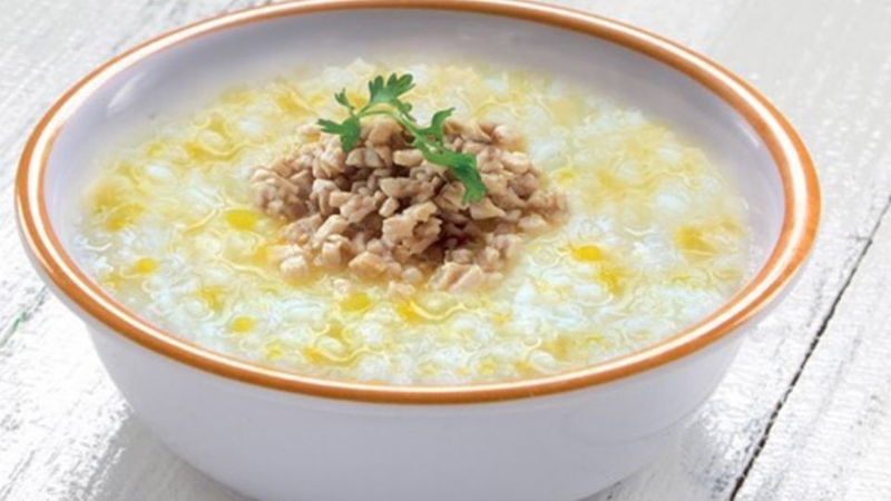 Cháo thịt heo