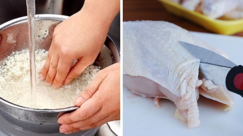 nấu cháo nấm 2