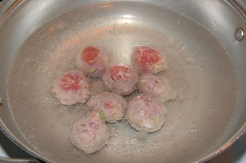 canh cải bẹ xanh thịt viên 4