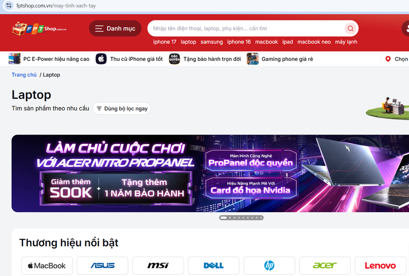 vi tri cua navigation bar