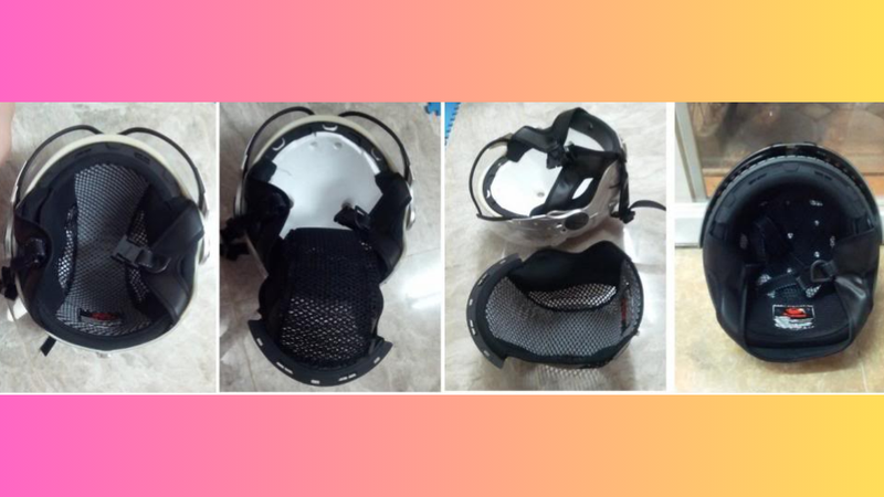 Nón bảo hiểm có sơn và có thể tháo rời