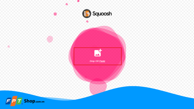 Tải ảnh lên Squoosh