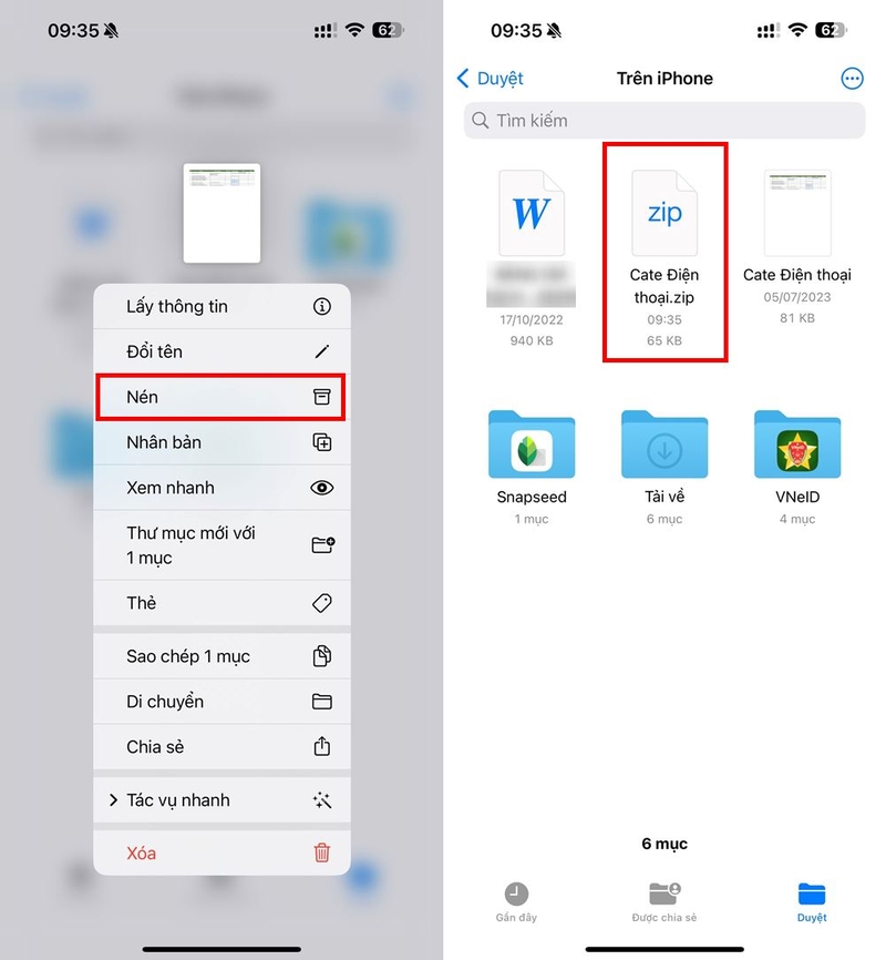 Hướng dẫn bạn cách nén file trực tiếp ngay trên iPhone vô cùng đơn giản ảnh 3