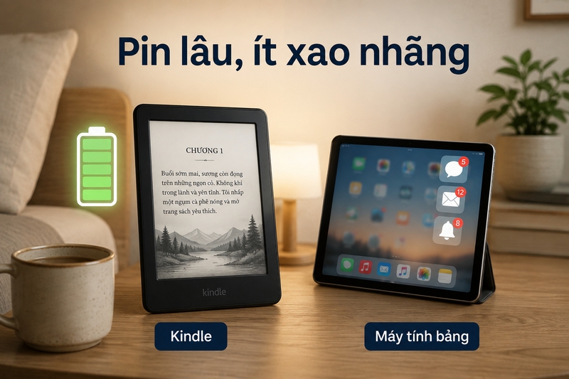 nên mua kindle hay máy tính bảng ảnh 4